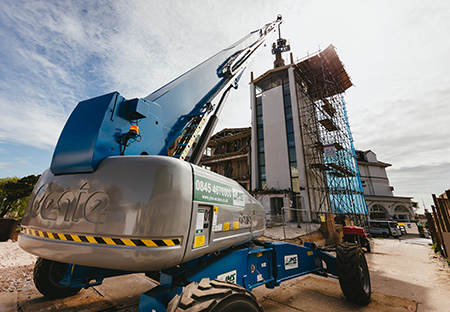 Big Genie boom helps safely and efficiently carry out a demolition job