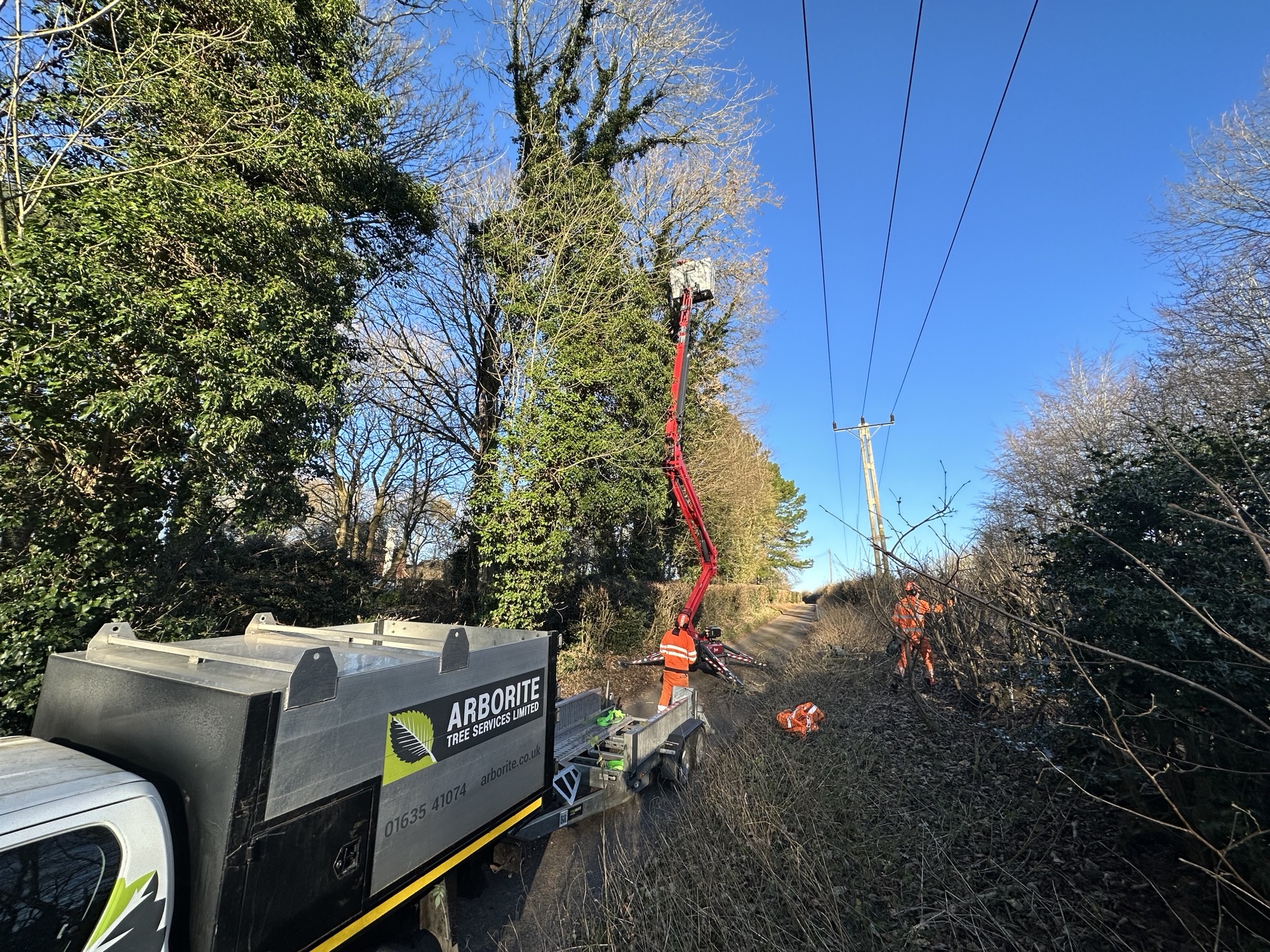 Power line maintenance gets boost with new Hinowa GRP bucket