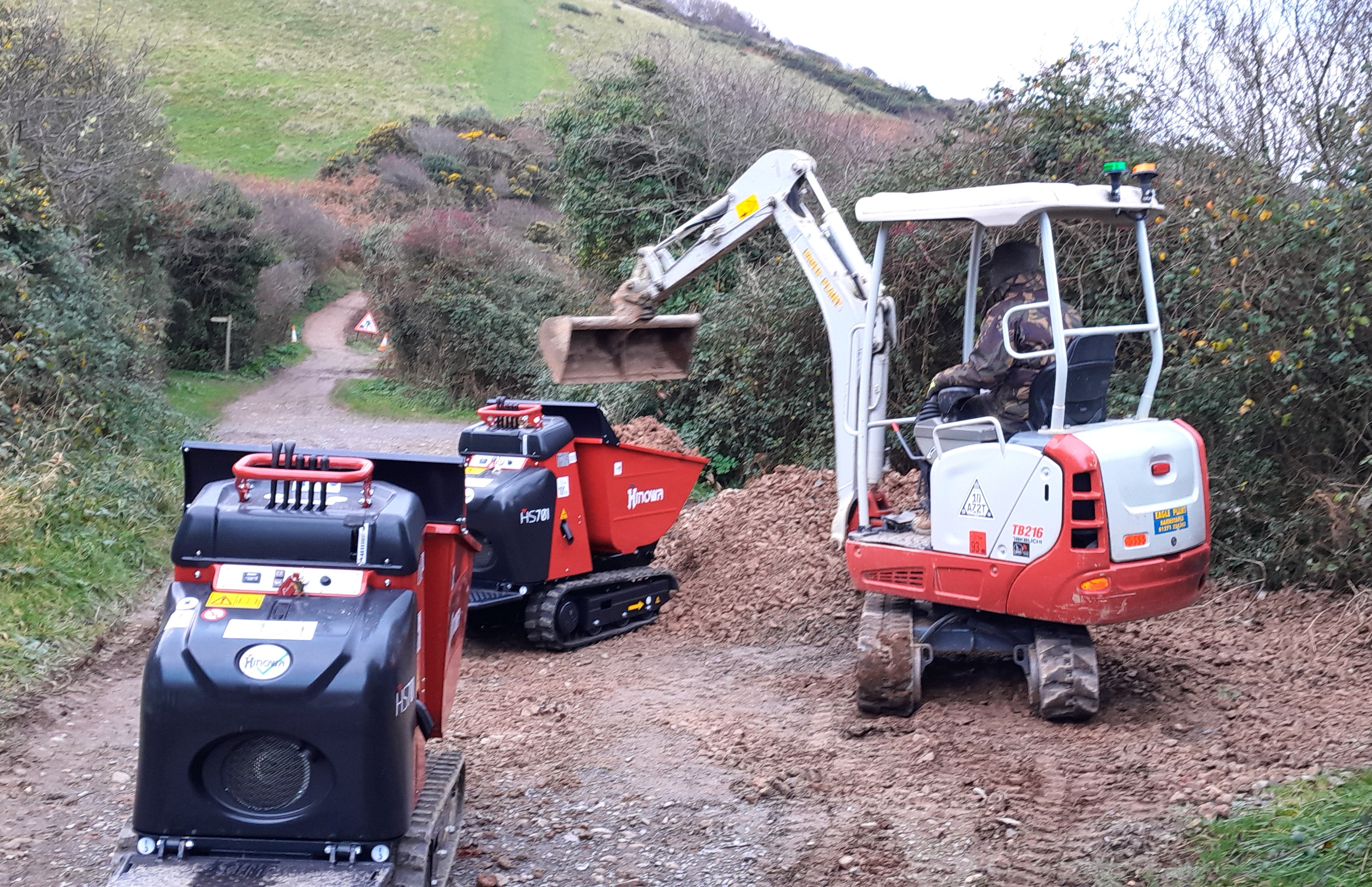 Minidumpers ease National Trust’s scenic path challenge