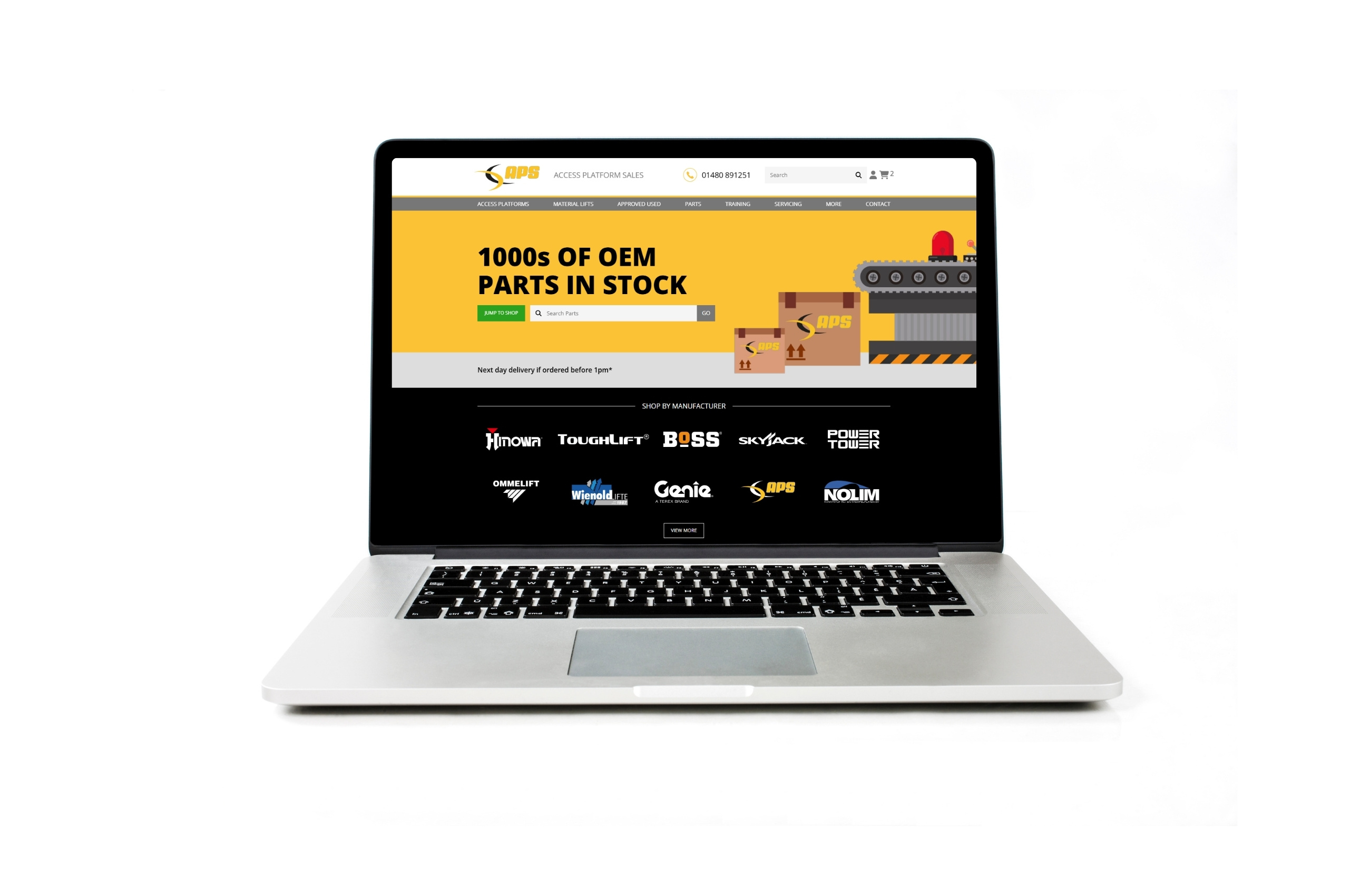 APS Launches New Online Parts Shop to Maximise Machine Uptime