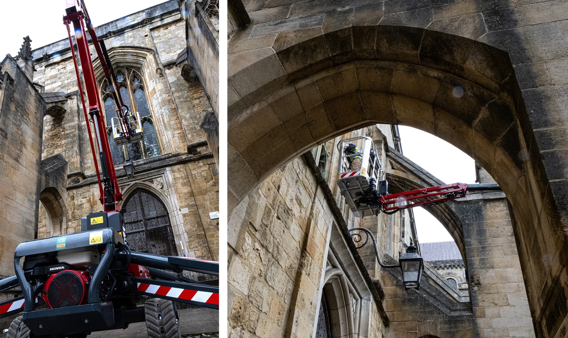 Hinowa lift in use