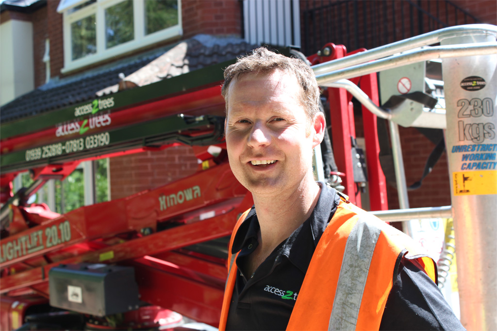 James Plaskett with his Hinowa Lightlift 20.10