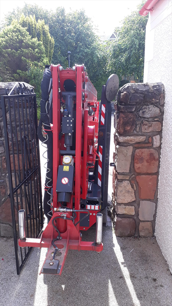 The super slim design of Hinowa spider platforms makes them ideal for getting through very narrow access points which is helpful at smaller rural railway stations.
