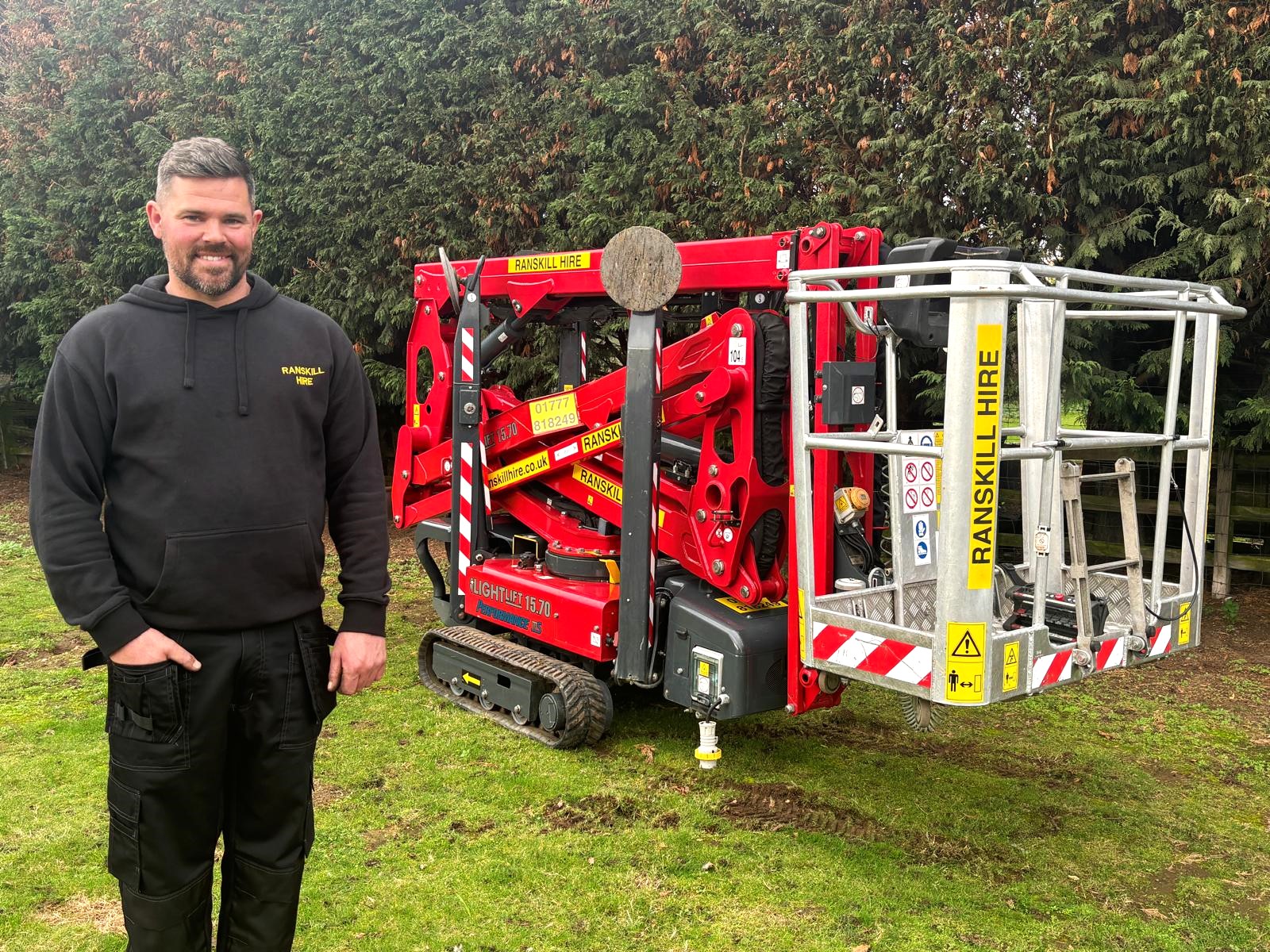 Plant hire firm grows tree work business with second hand Hinowa spider lifts