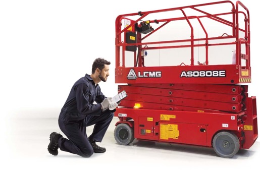 Loler test inspection on an LGMG AS0808E Electric Scissor lift